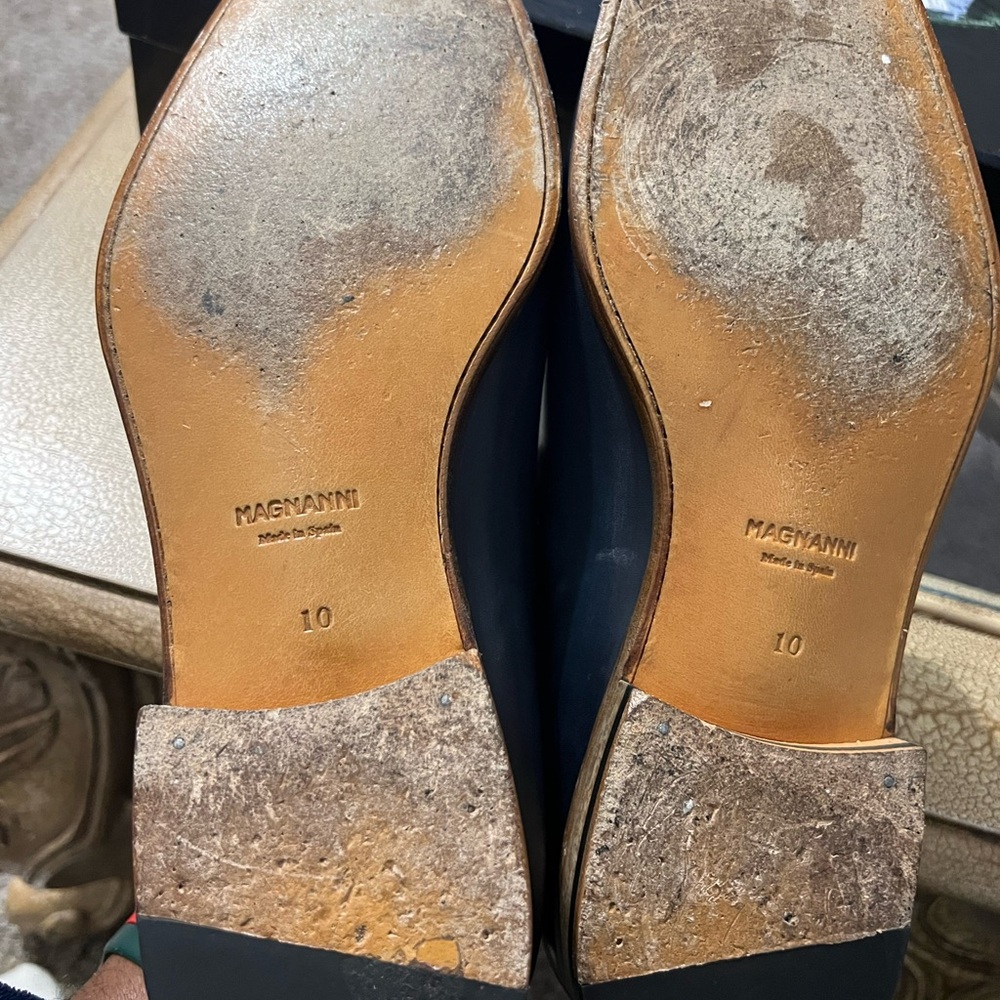 Magnanni “KIVI” Dress Derby Men's  Blue Oxfords 10M MINT! - Picture 12 of 12